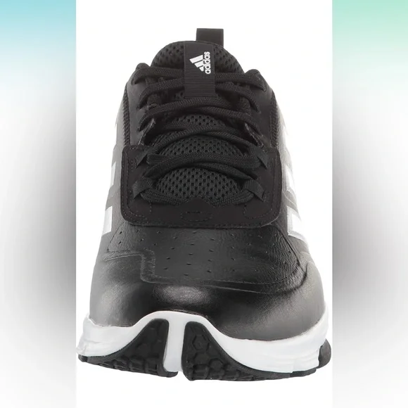 Adidas Men’s Baseball Shoes Black White 10.5 - Picture 2 of 8